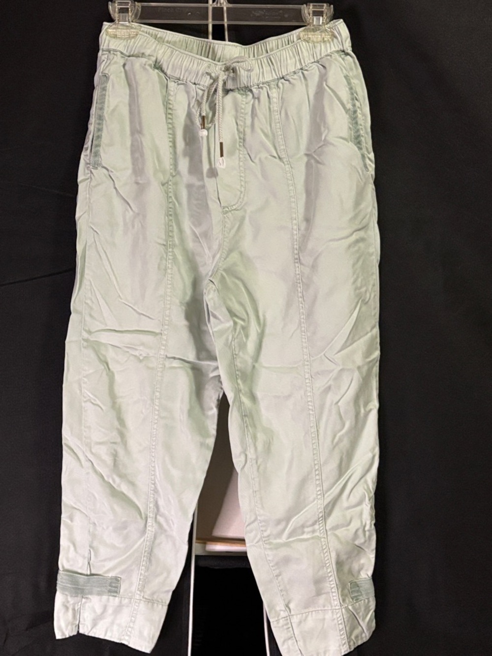New, with tag, Light Green, Women’s small Casual Drawstring capris